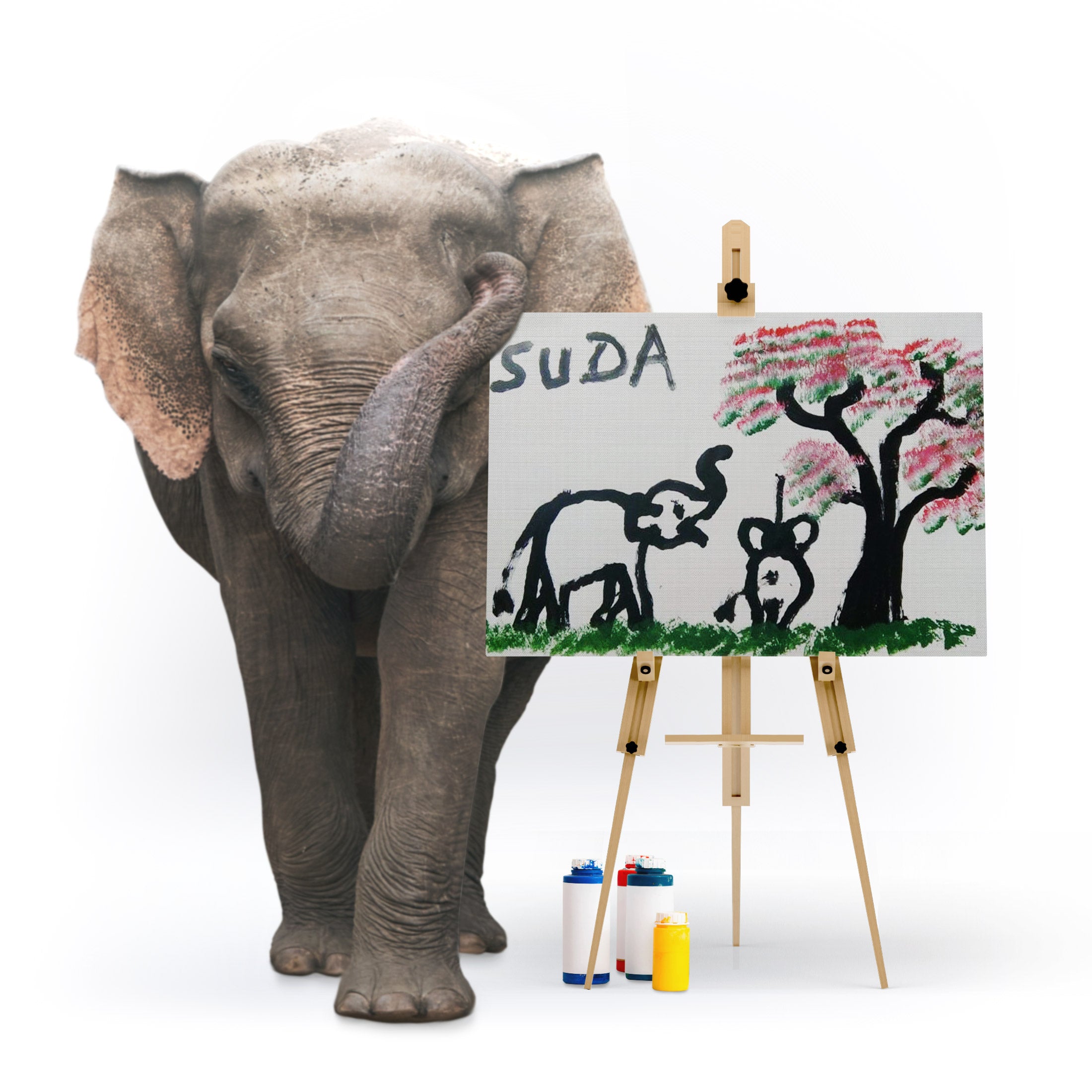 SAO. A Heartfelt Masterpiece: Suda's Painting of Her Elephant Family ...