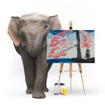 Poster prints from Elephant Tunwas painting.